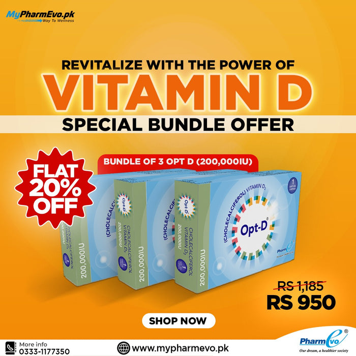 Opt-D 200,000 IU - Bundle of 3 Packs