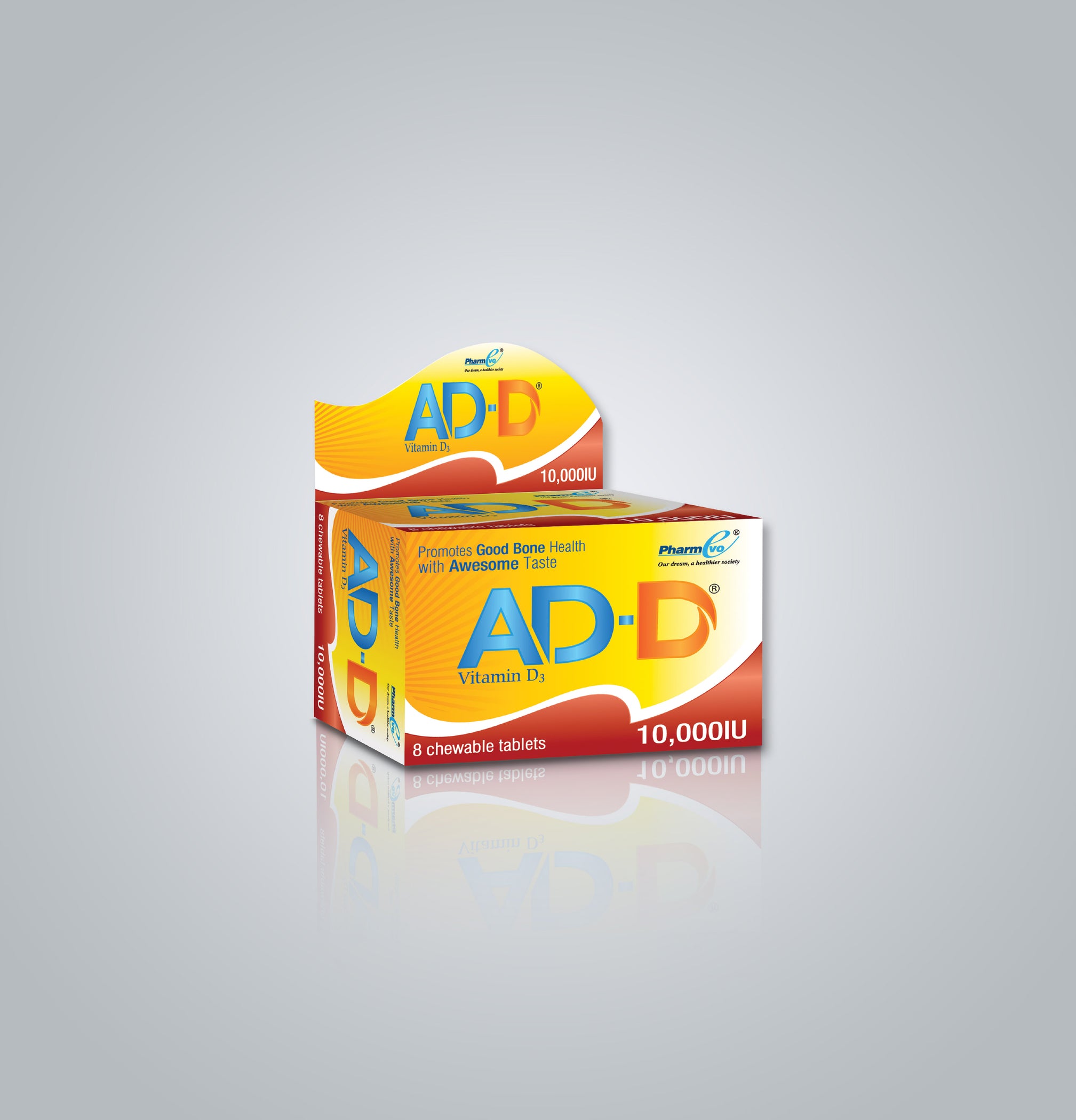 AD-D 10,000 IU Vitamin D3 Chewable Tablets | Buy Online in Pakistan ...