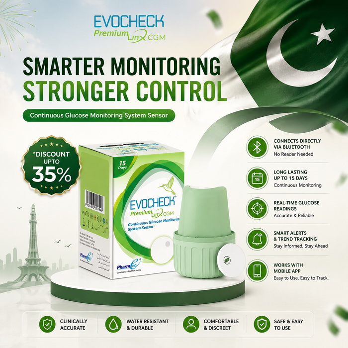 EvoCheck Premium Linx CGM - Smart Sensor Monitoring