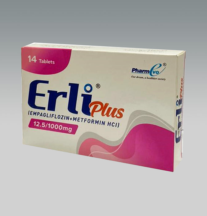 Erli Plus Tab. 12.5/1000mg CP 2X7's