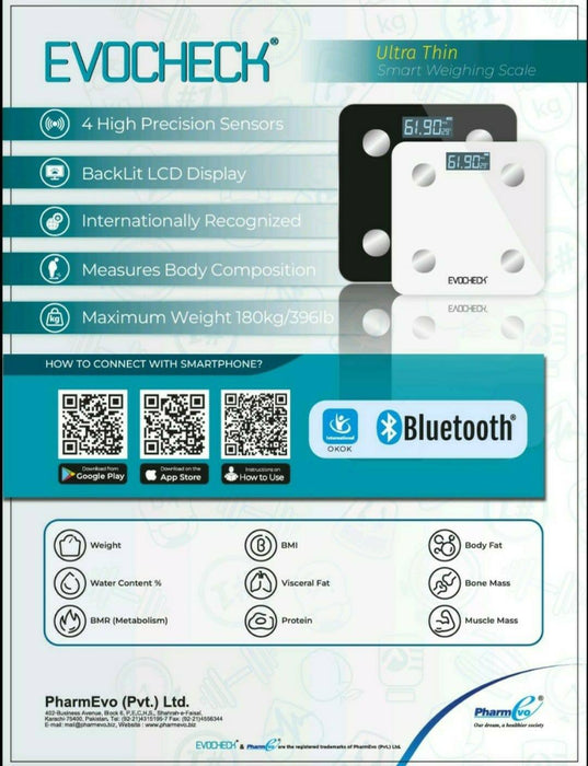 Evocheck Weighing Scale (Black)