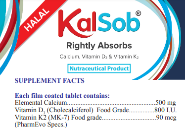 Kalsob - Bundle of 2 - Calcium with Vitamin K2 and D3 in Pakistan