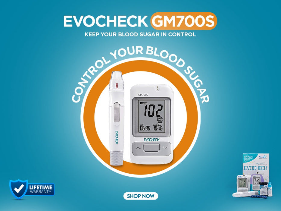 Evocheck GM700S Blood Glucose Monitoring System - Only Meter