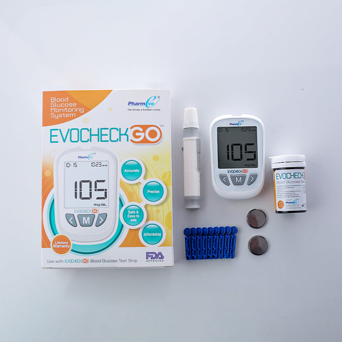 Evocheck GO Blood Glucose Monitor - Only Meter